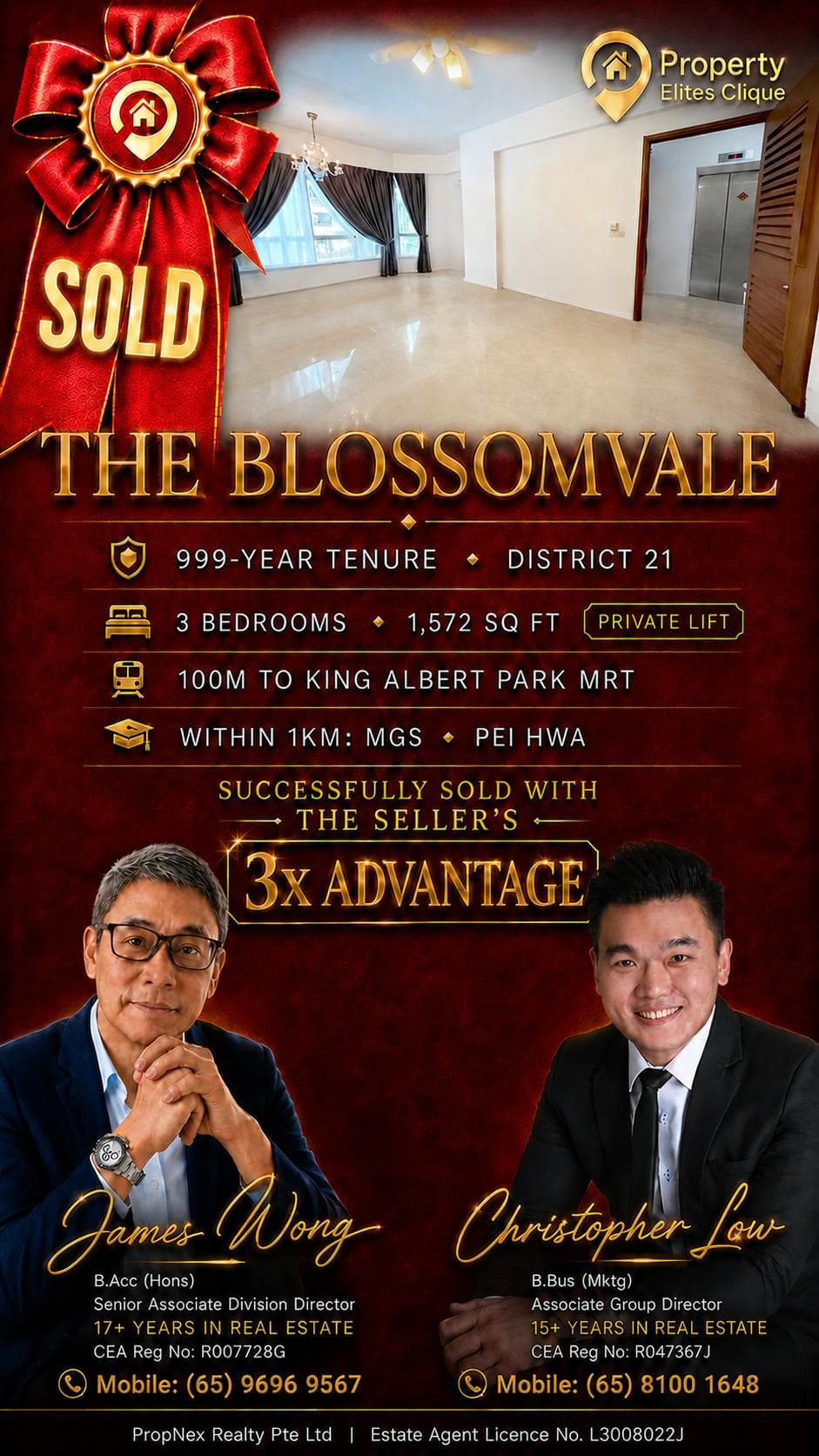 SOLD post: The Blossomvale
