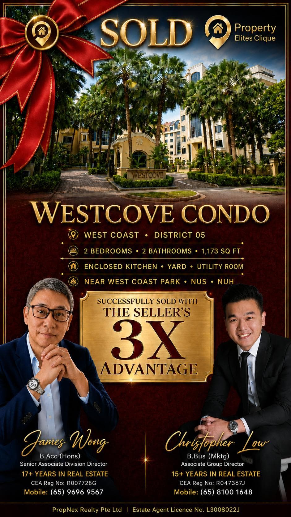 SOLD post: Westcove Condo