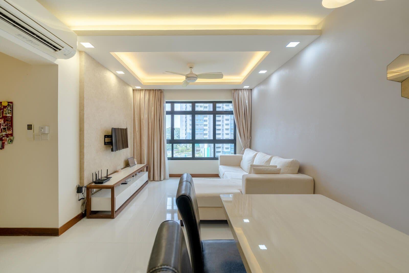 Living room of the flat at 635B Senja Road that the family sold