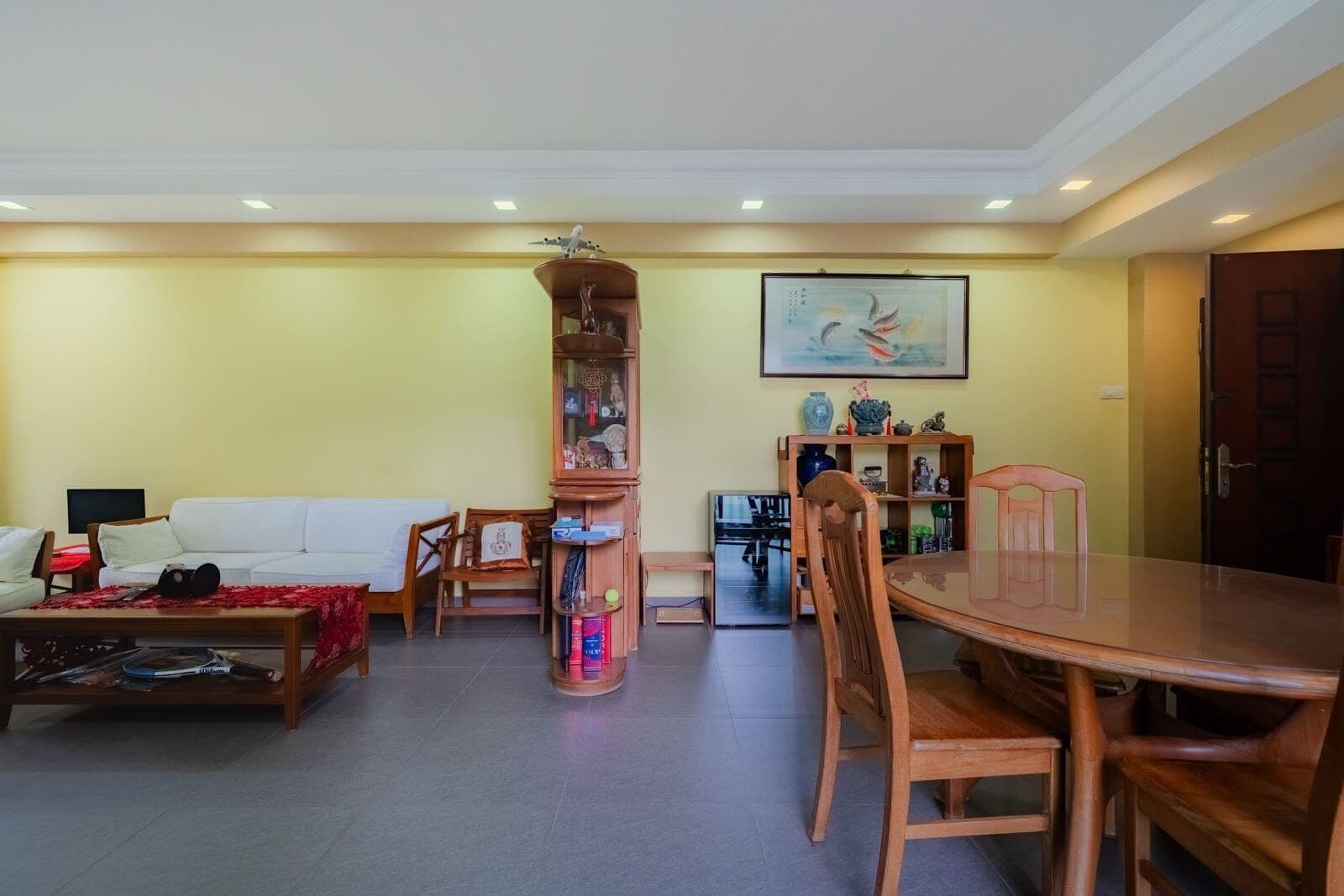 Living and dining room of the Highgate unit that was sold