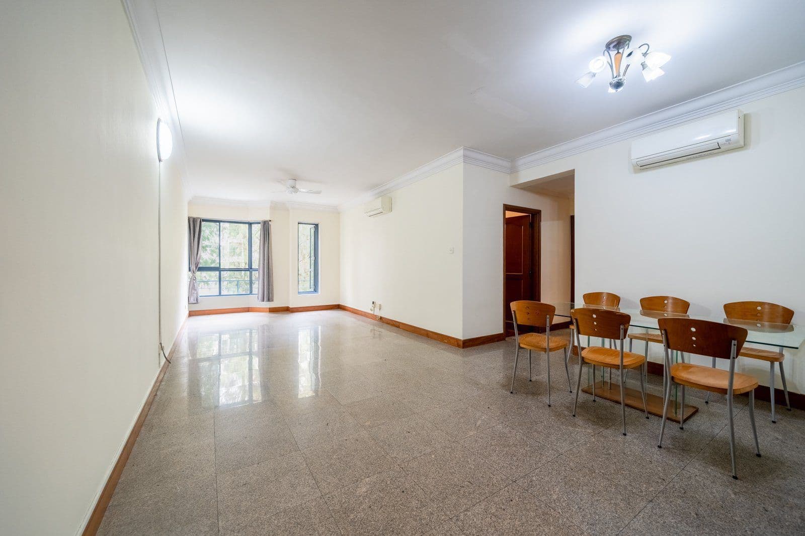 Living and dining room of the Westcove Condo unit that was sold