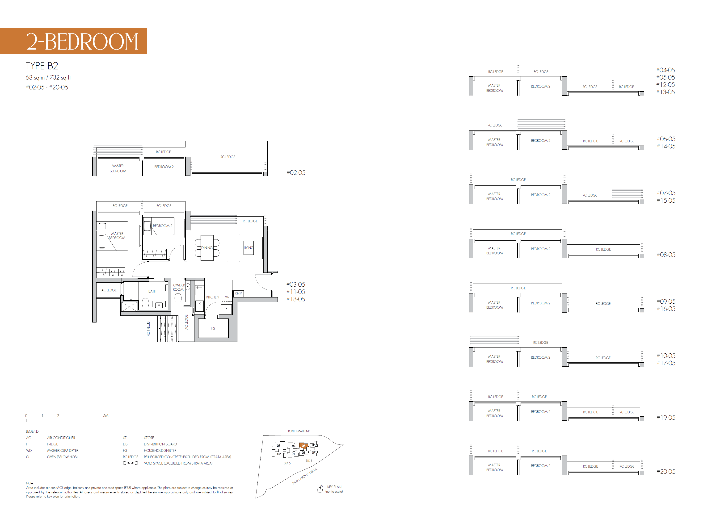 8@BT, floor plan B2 (2 Bedroom)