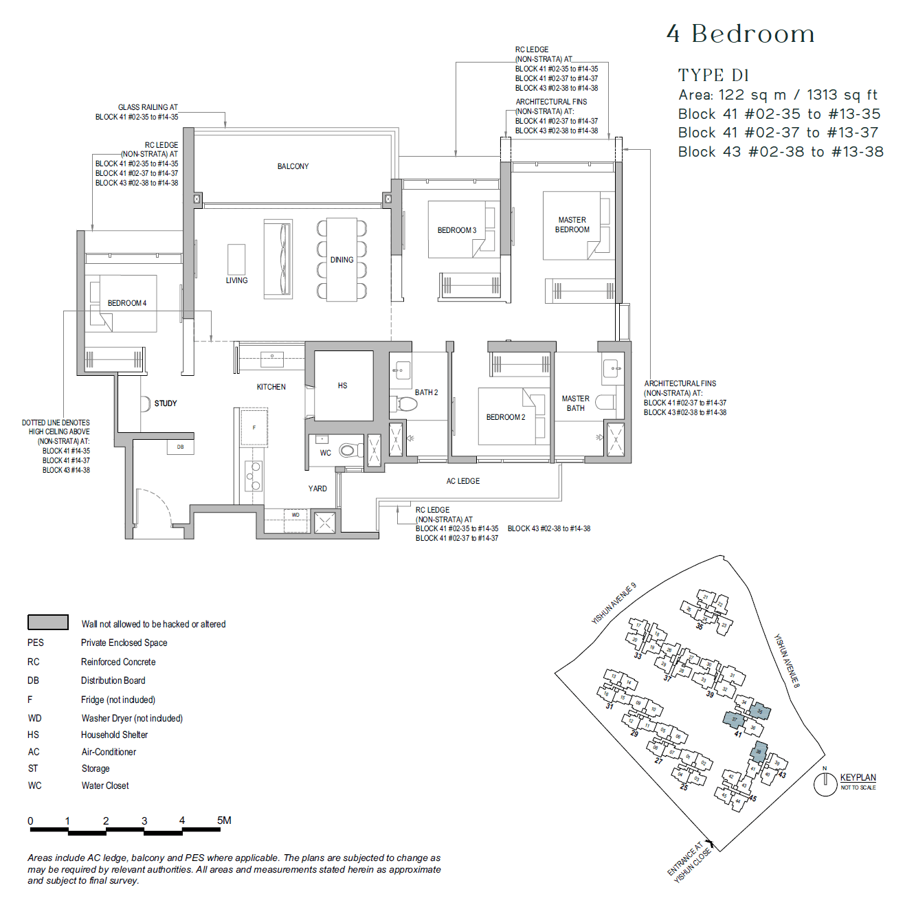 North Gaia, floor plan D1 (4 Bedroom)