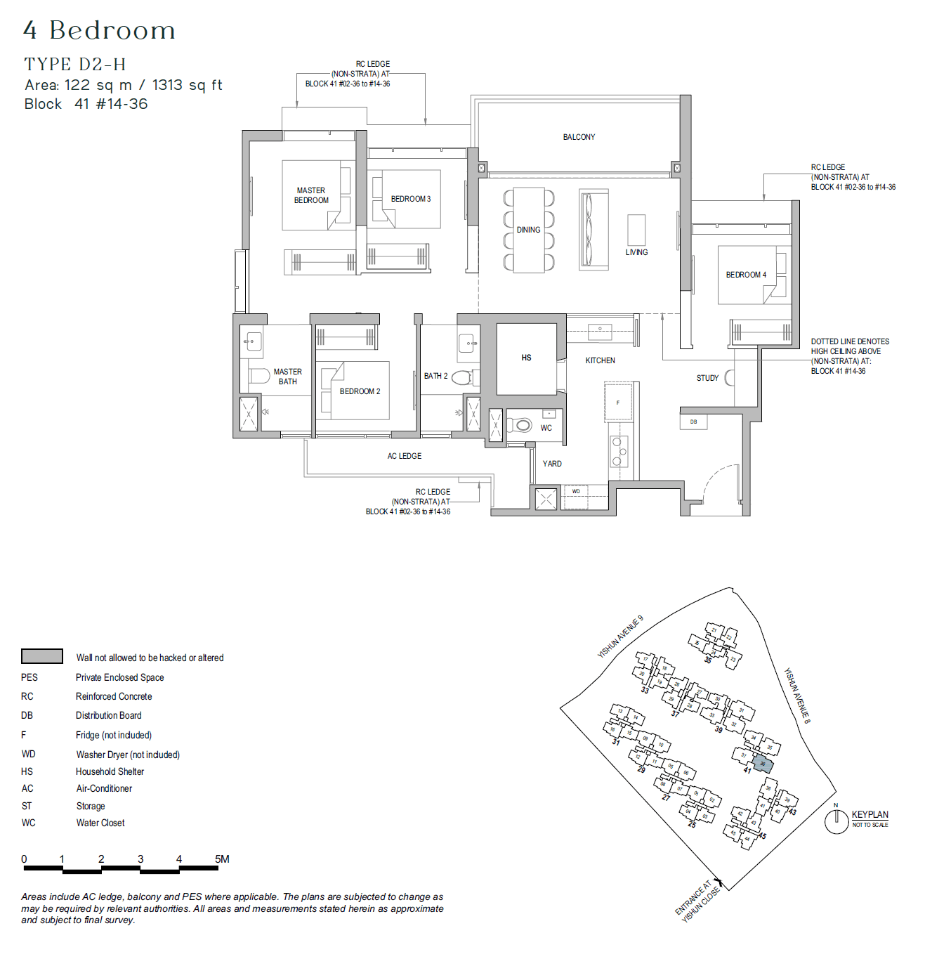 North Gaia, floor plan D2-H (4 Bedroom)