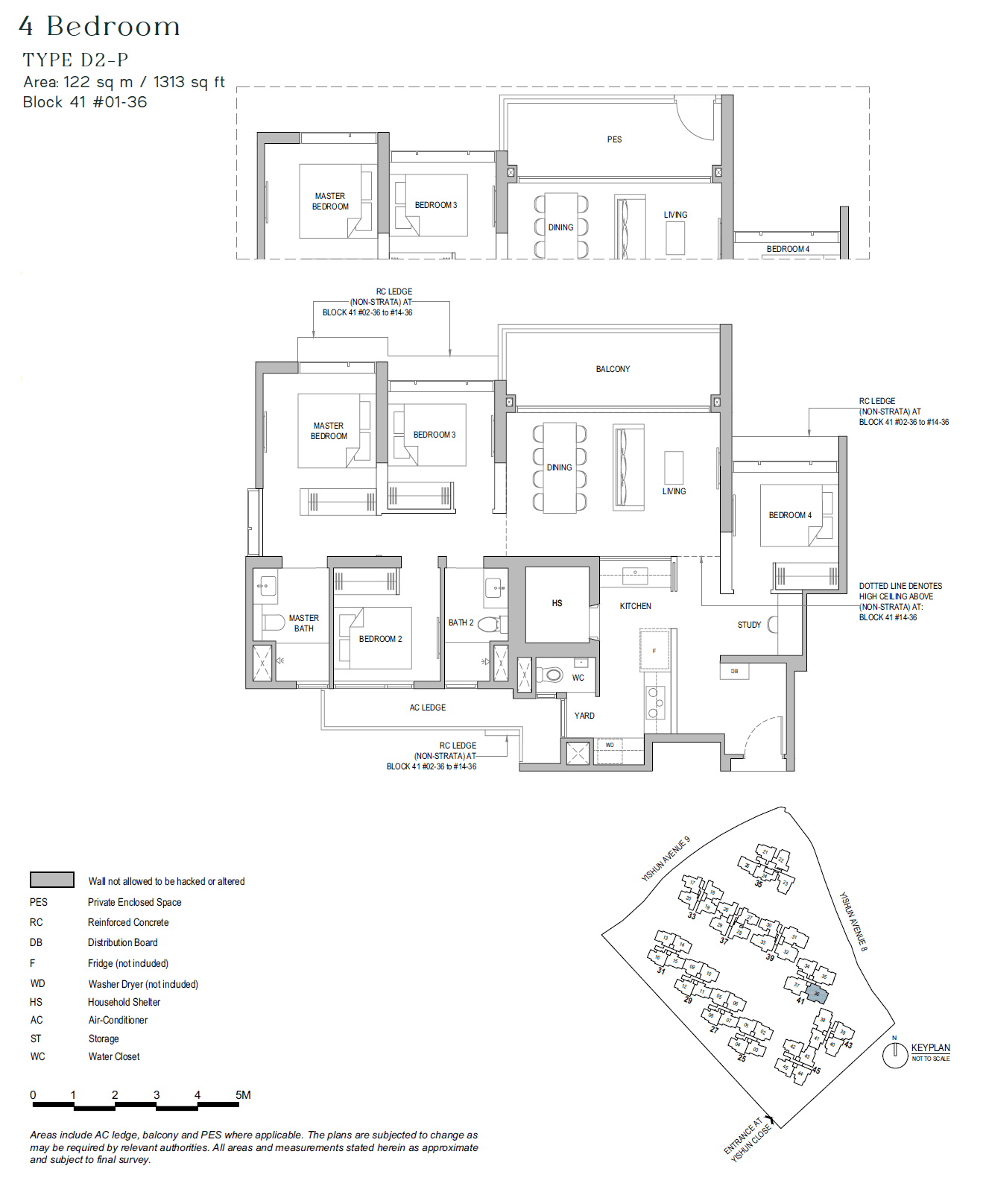 North Gaia, floor plan D2-P (4 Bedroom)