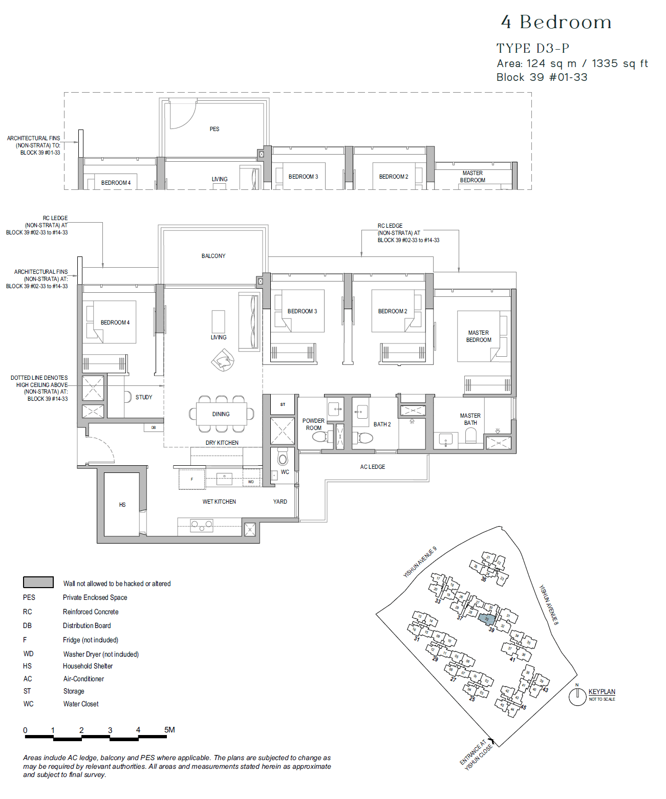 North Gaia, floor plan D3-P (4 Bedroom)