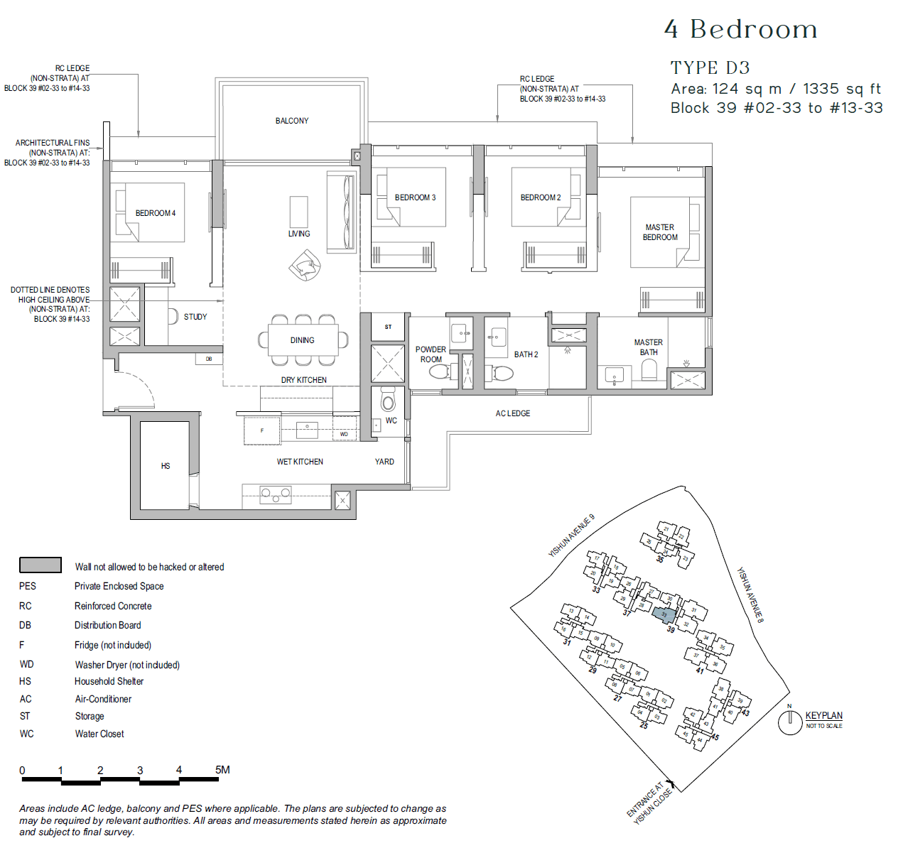 North Gaia, floor plan D3 (4 Bedroom)
