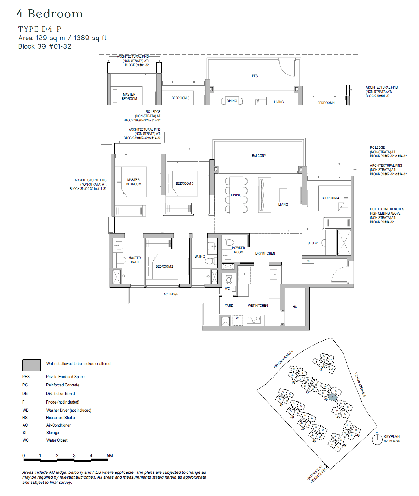 North Gaia, floor plan D4-P (4 Bedroom)
