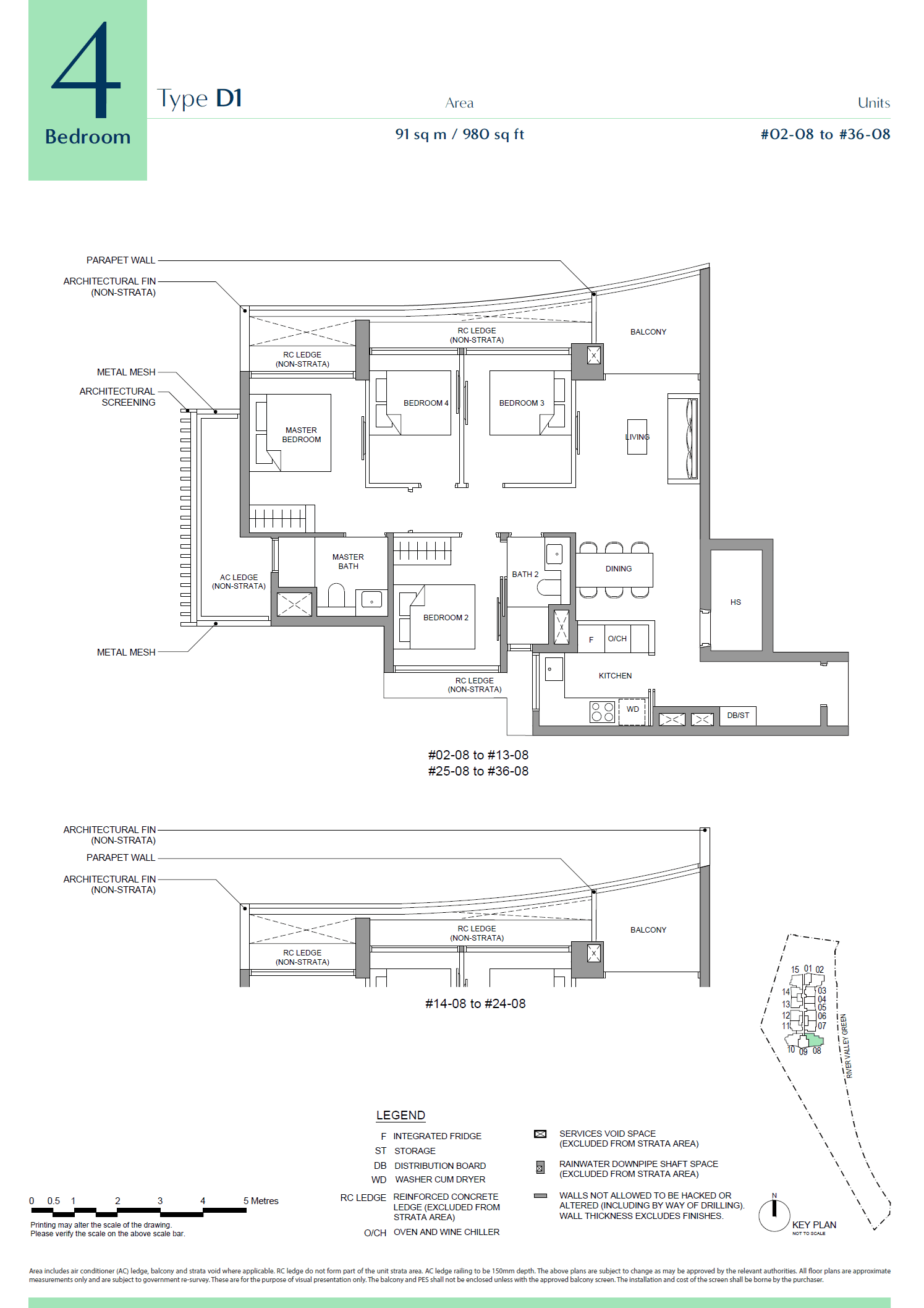 River Green, floor plan D1 (4 Bedroom)