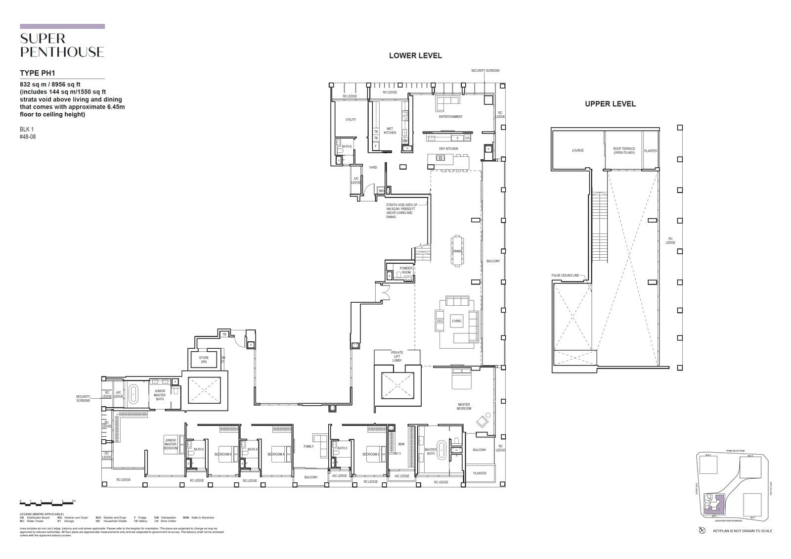 Canninghill Piers, floor plan PH (Super Penthouse)
