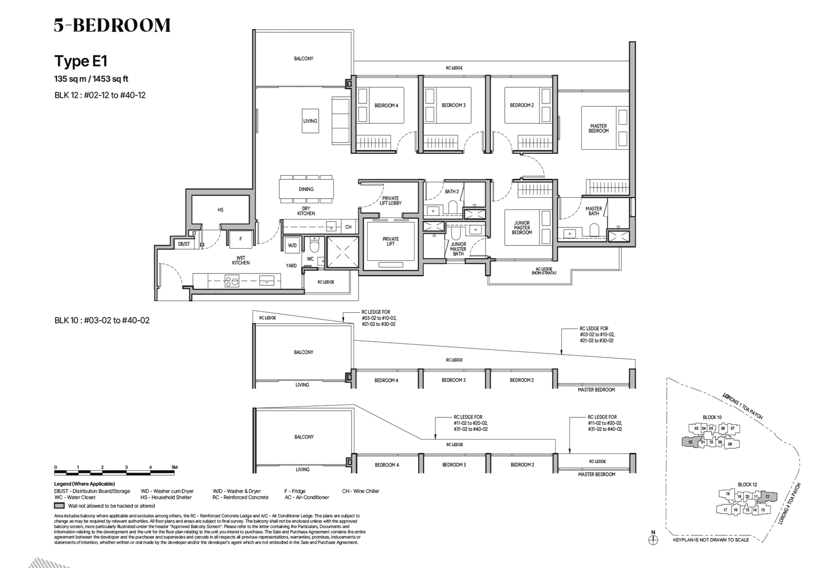 The Orie, floor plan E1 (5 Bedroom w Private Lift)