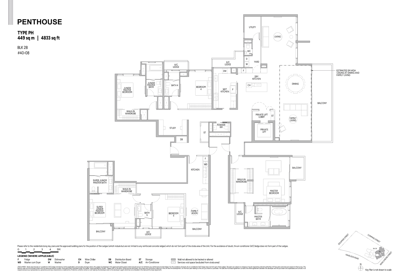 Union Square Residences, floor plan PH (Penthouse)