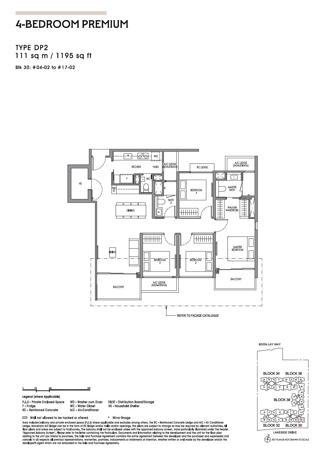 Lucerne Grand, floor plan DP2 (4 Bedroom Premium)