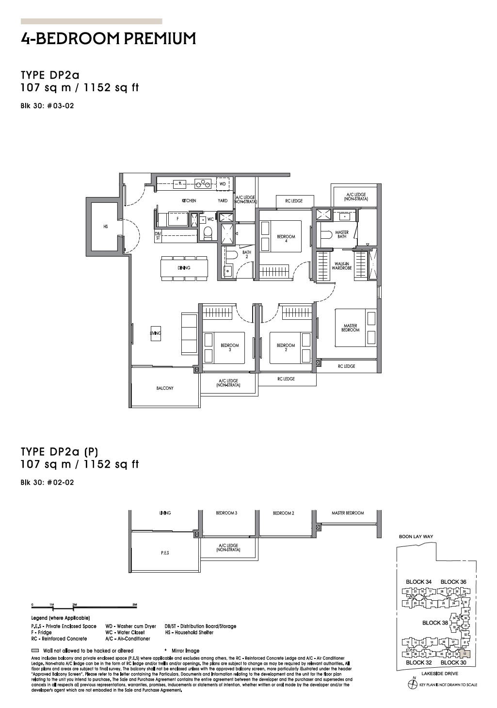 Lucerne Grand, floor plan DP2a (4 Bedroom Premium)