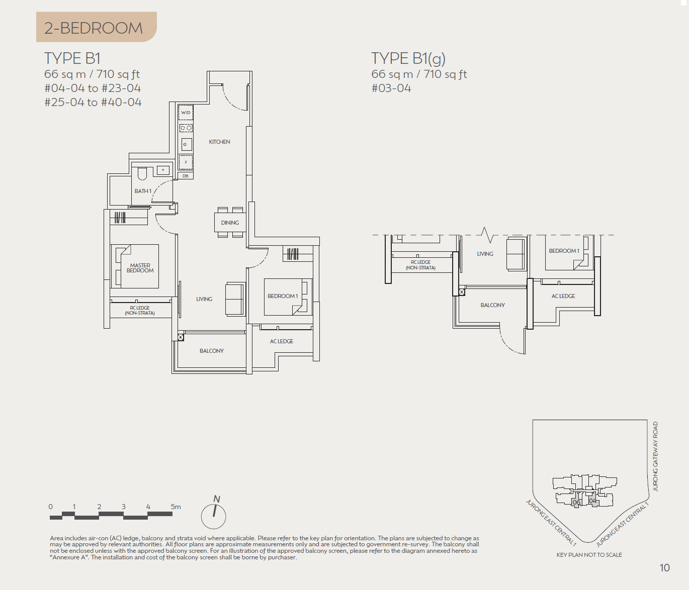 Jden, floor plan B1 (2 Bedroom)