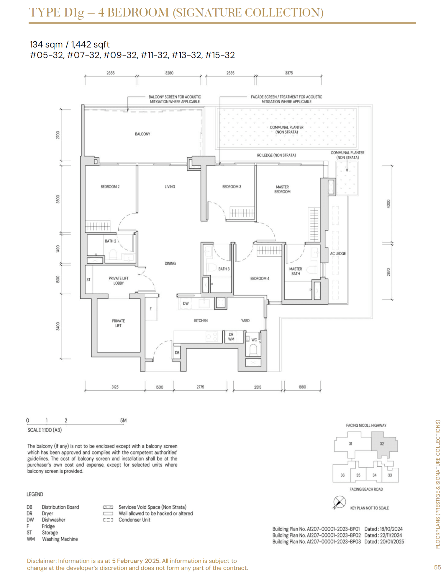 Aurea, floor plan D1g (4 Bedroom)