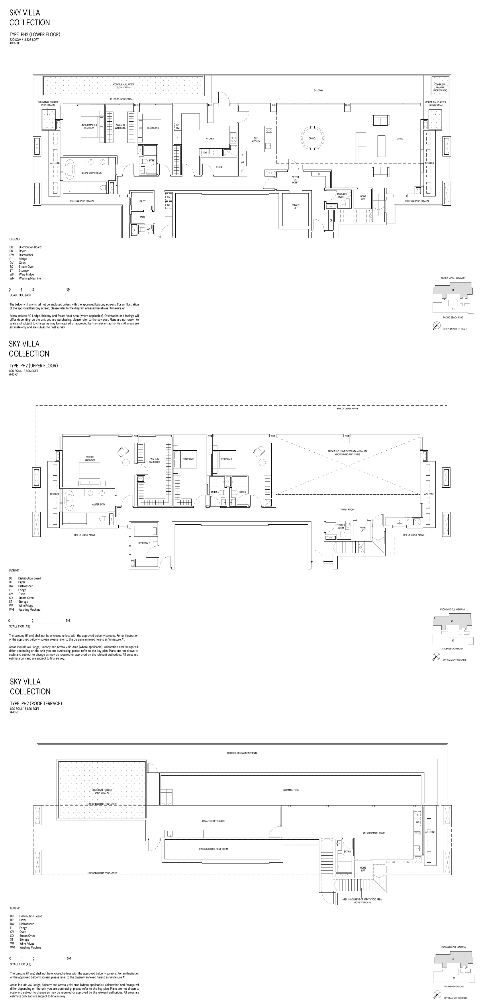 Aurea, floor plan PH2 (Penthouse)