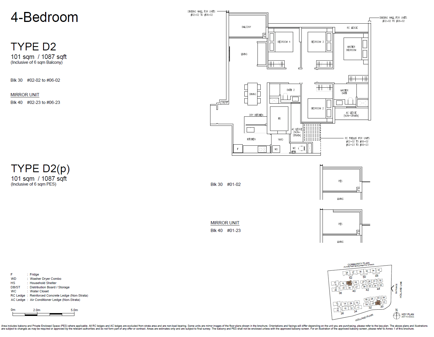 Amberwood At Holland, floor plan D2 (4 Bedroom)