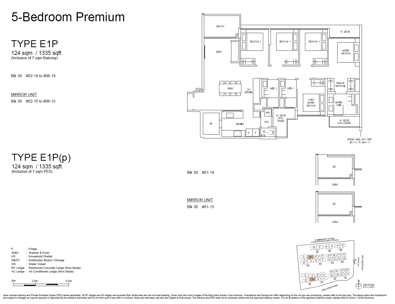 Amberwood At Holland, floor plan E1P (5 Bedroom Premium)