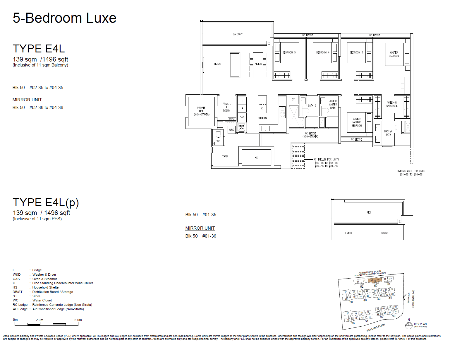 Amberwood At Holland, floor plan E4L (5 Bedroom Luxe)