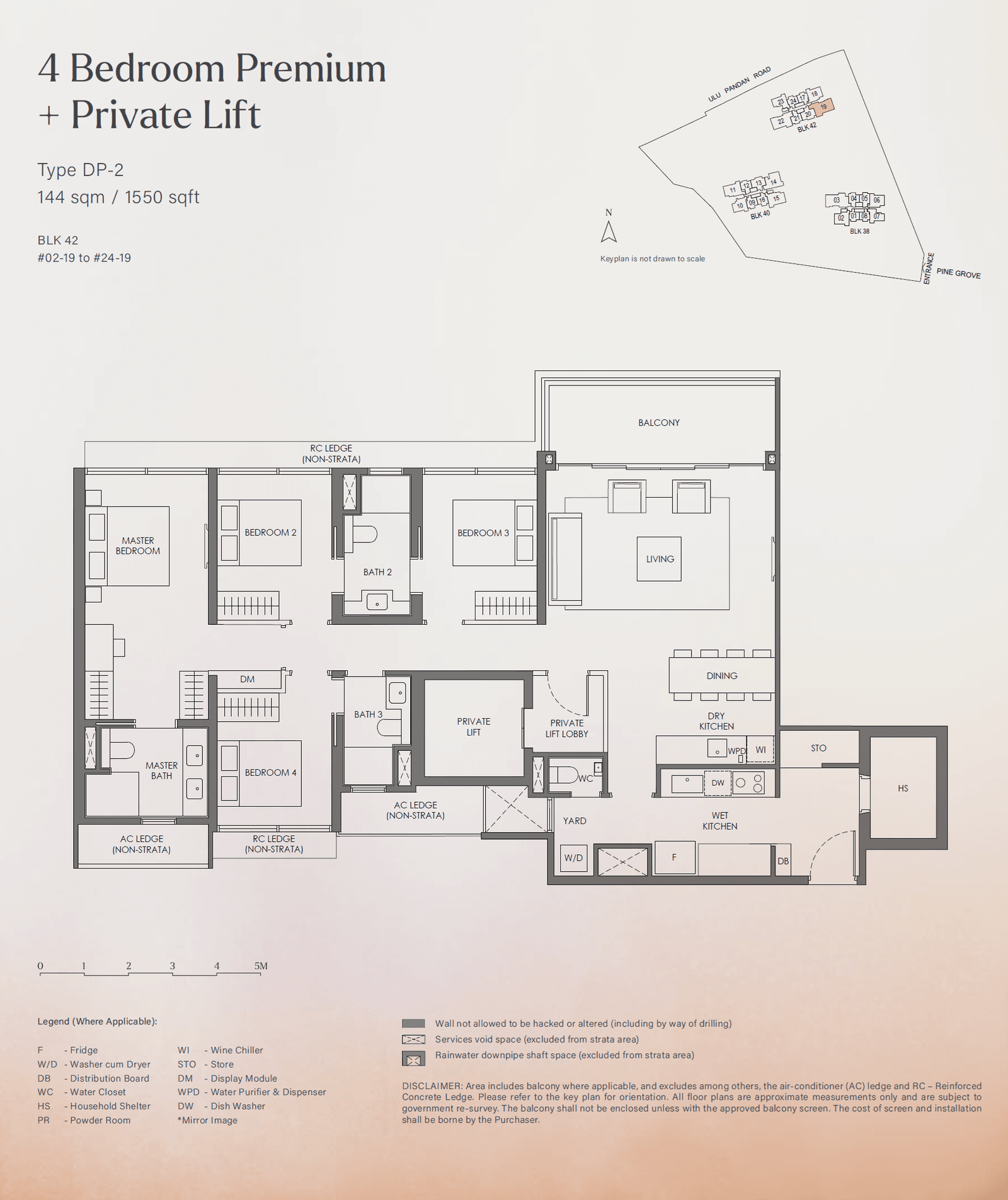Nava Grove, floor plan DP-2 (4 Bedroom Premium + Private Lift)