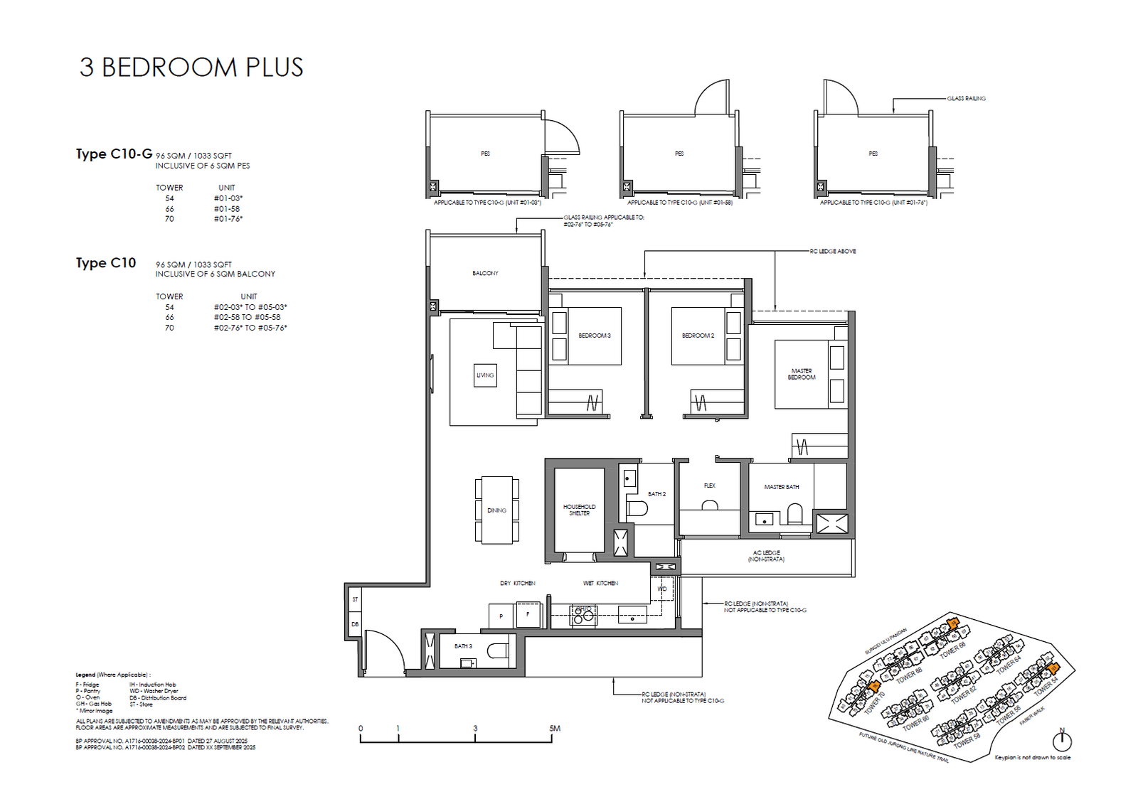 Faber Residence, floor plan C10 (3 Bedroom (Plus))