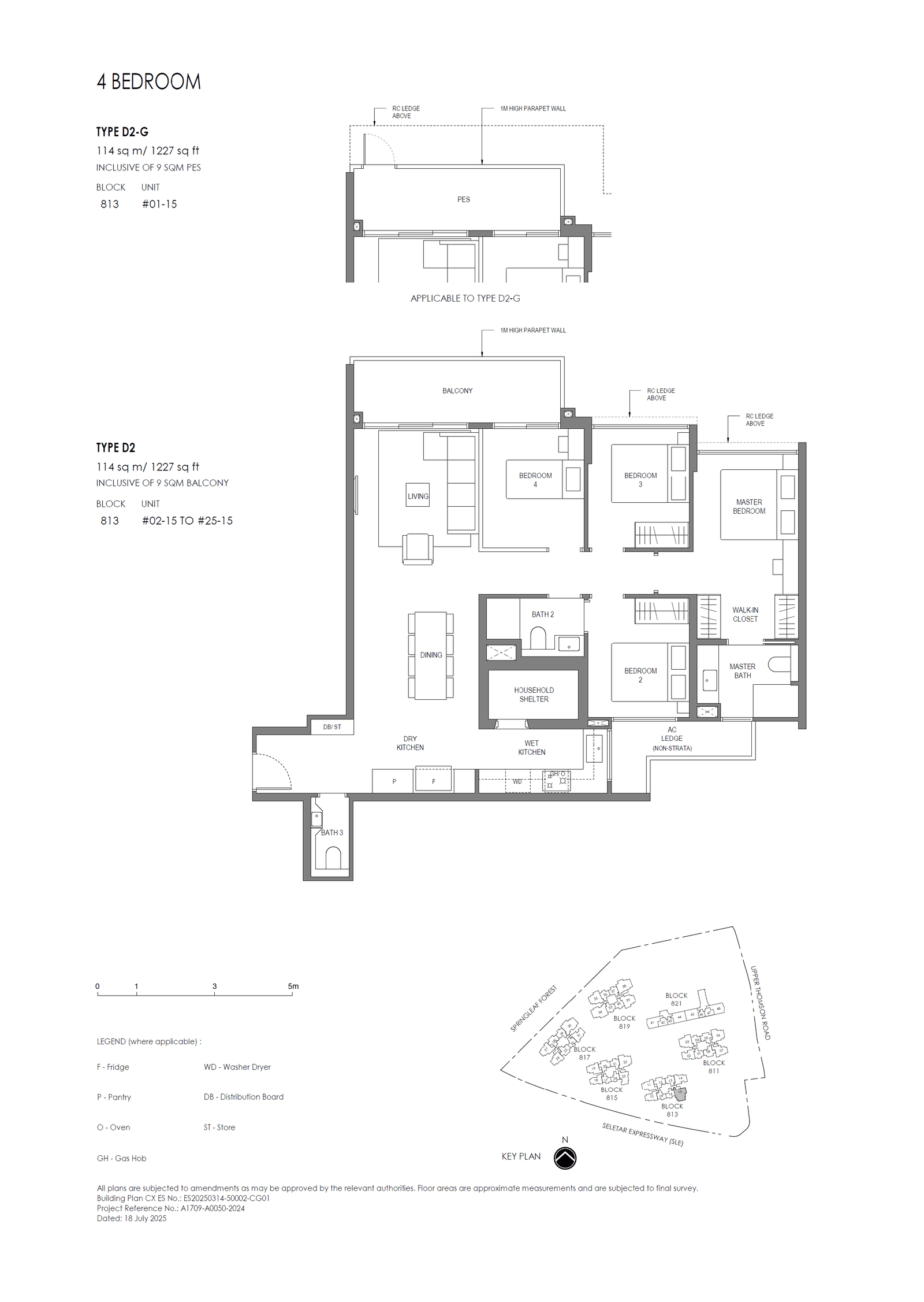 Springleaf Residence, floor plan D2 (4 Bedroom)