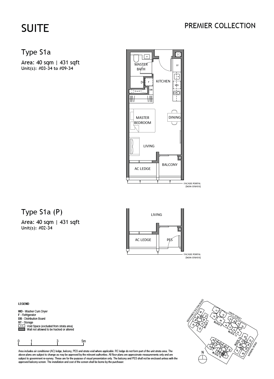 The Robertson Opus, floor plan S1a (Suite)