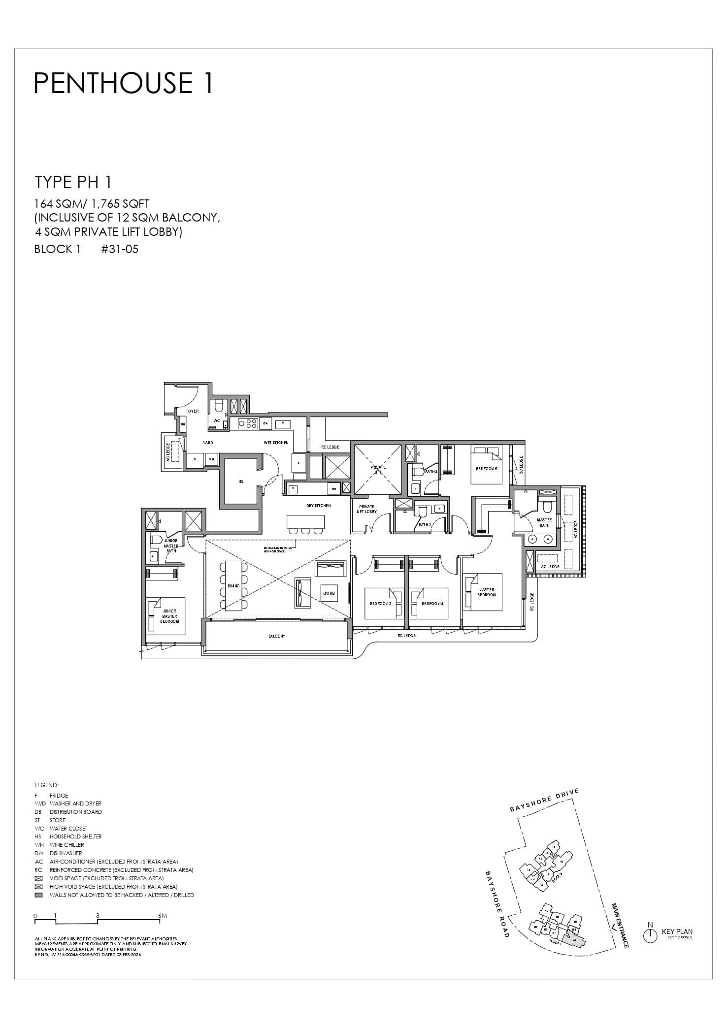 Vela Bay, floor plan PH 1 (Penthouse 1)
