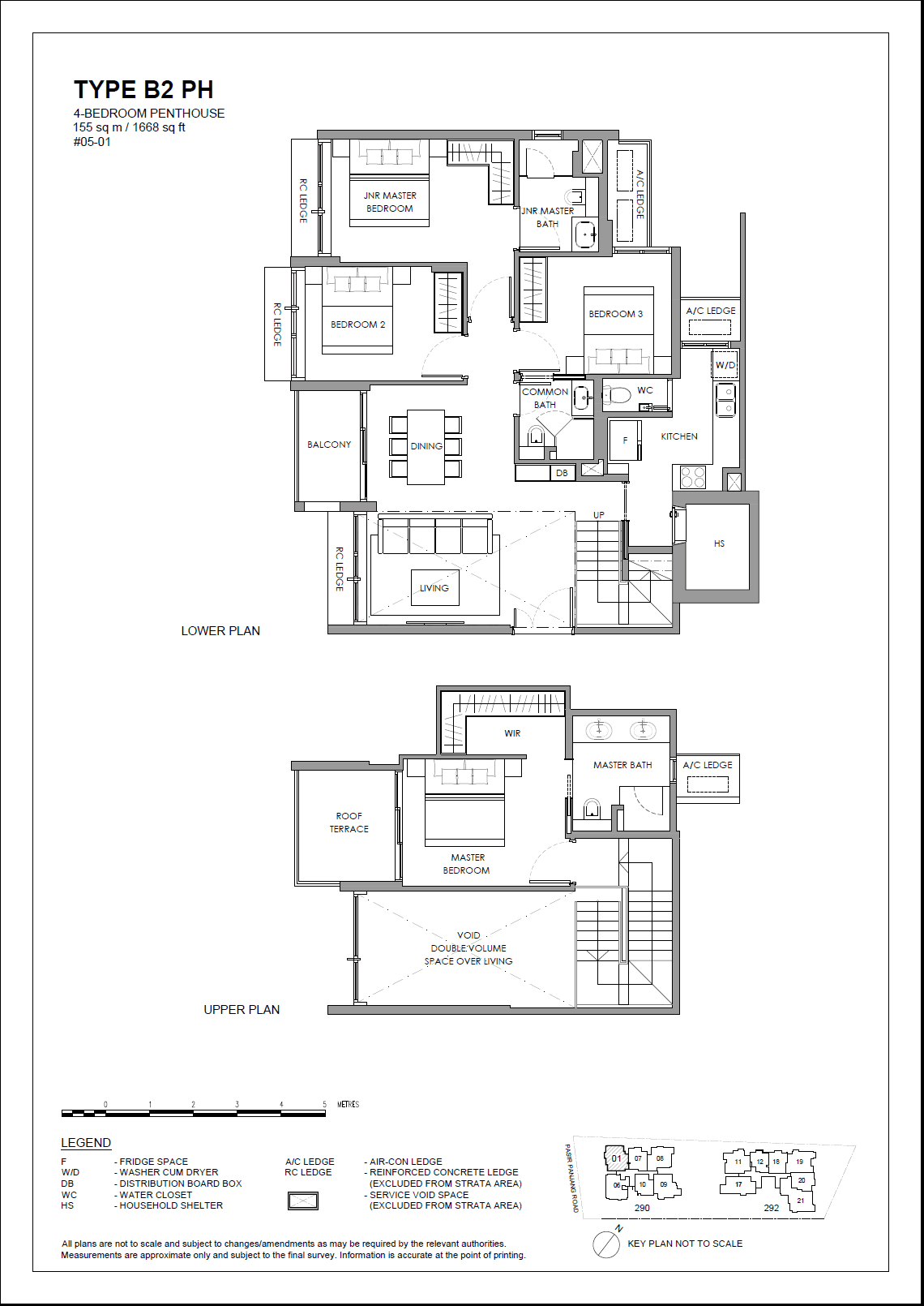 The Hillshore, floor plan B2 PH (4 Bedroom Penthouse)