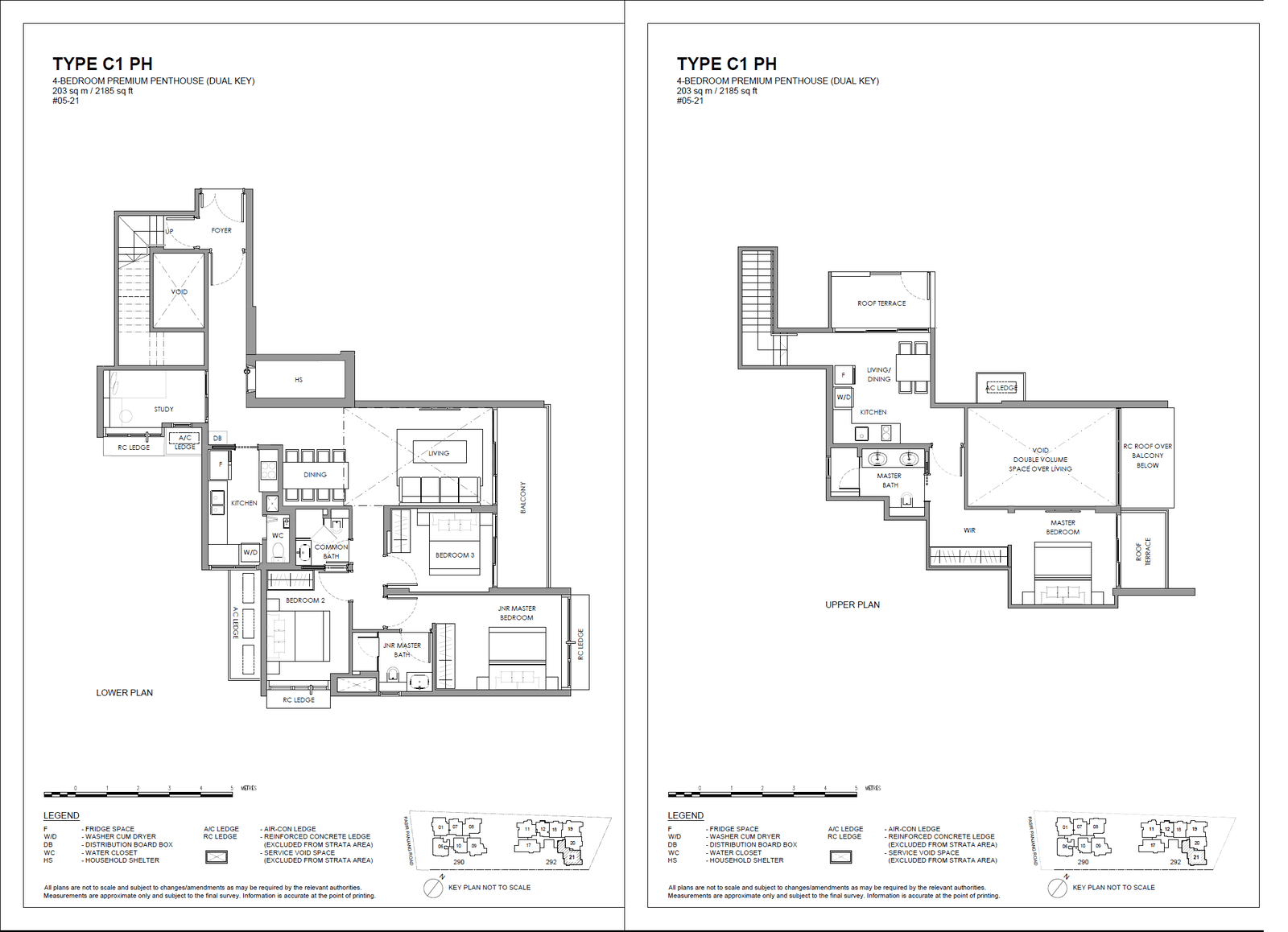 The Hillshore, floor plan C1 PH (4 Bedroom Premium Penthouse(dual Key))