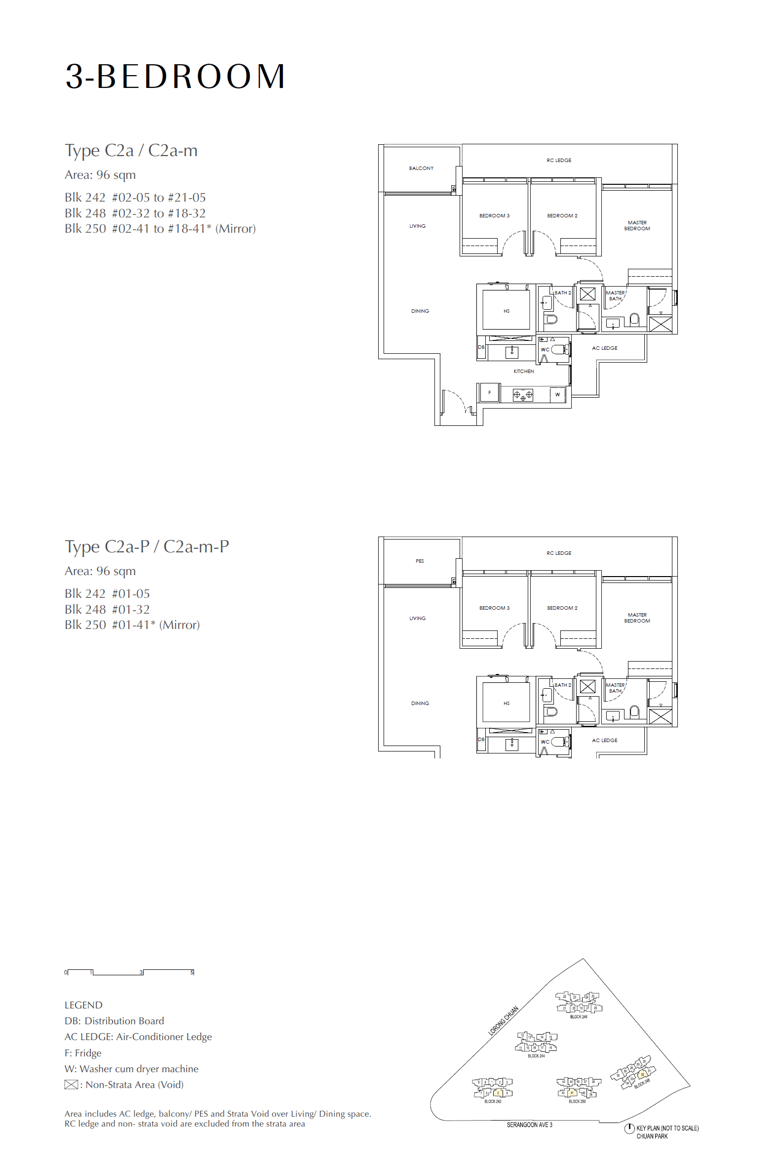 Chuan Park, floor plan C2a (3 Bedroom)