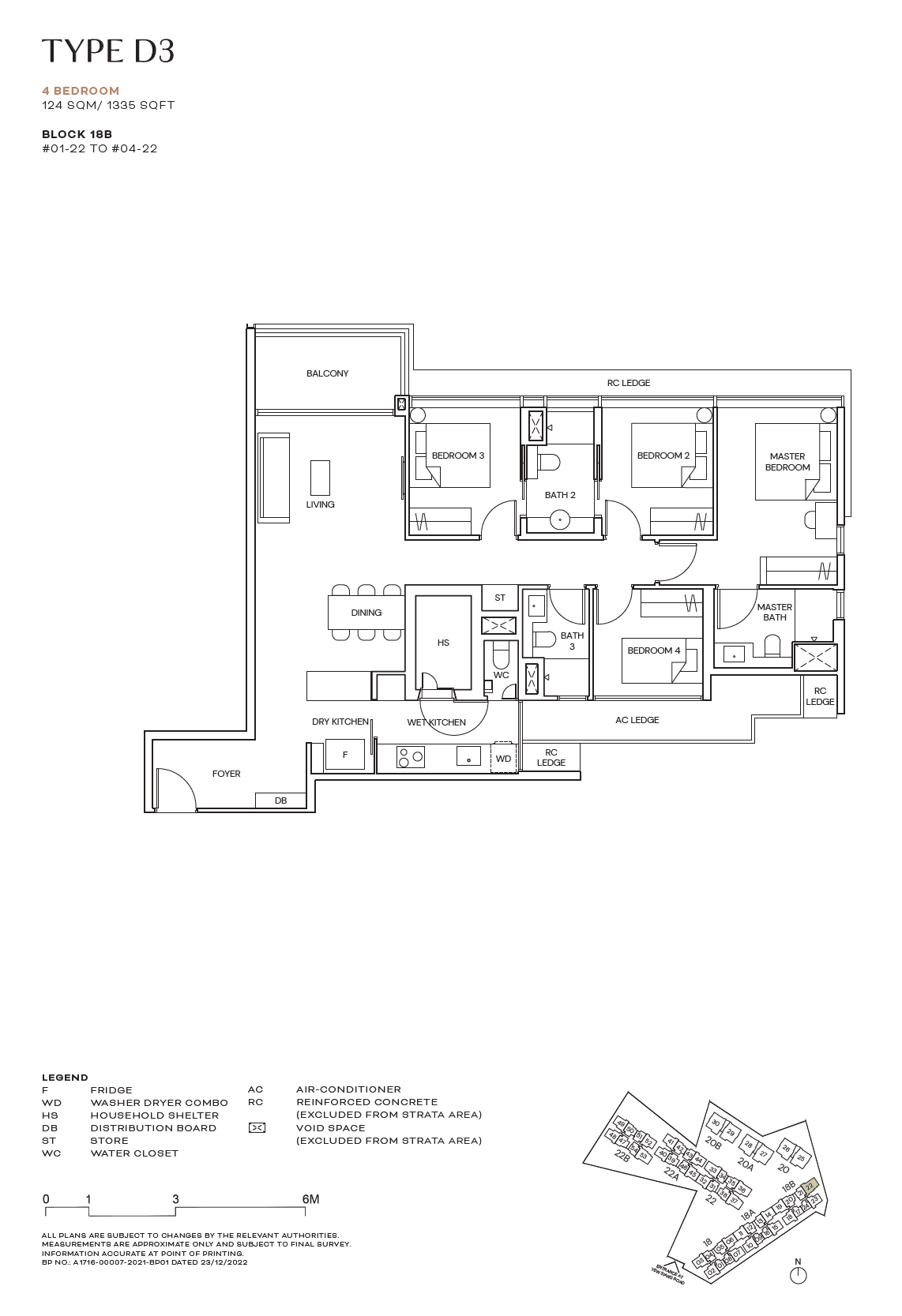 Terra Hill, floor plan D3 (4 Bedroom)