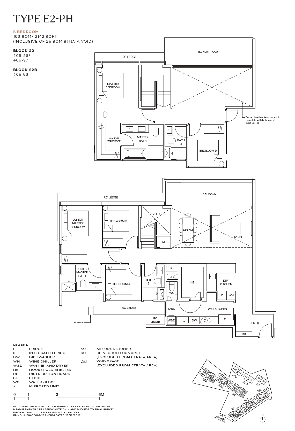 Terra Hill, floor plan E2-PH (5 Bedroom)