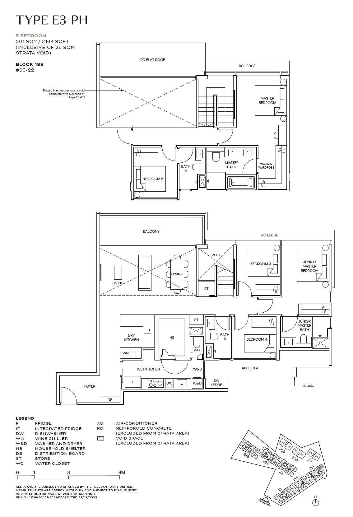 Terra Hill, floor plan E3-PH (5 Bedroom)