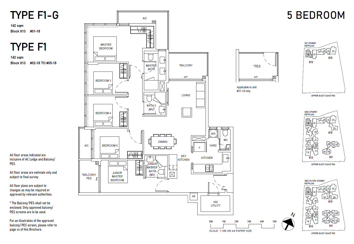 Bagnall Haus, floor plan F1-G (5 Bedroom)