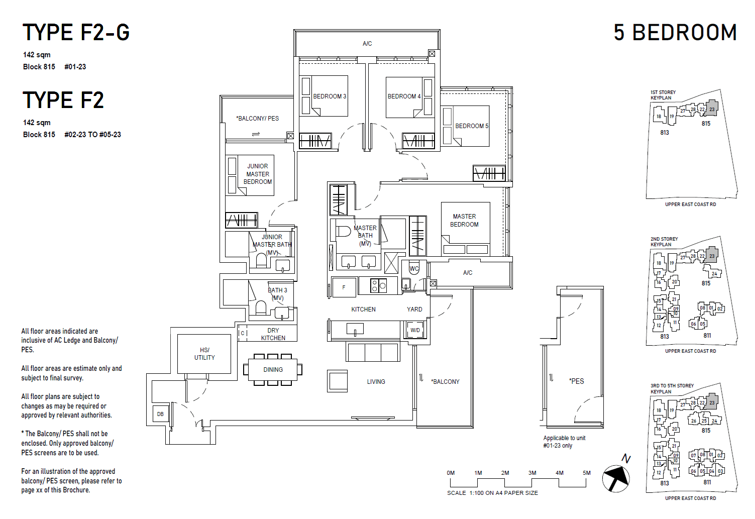 Bagnall Haus, floor plan F2 (5 Bedroom)